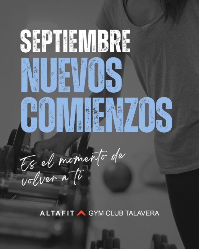 🍂💪 Septiembre. Nuevos comienzos… ¿y una nueva forma de entrenar?

Volver a la rutina no tiene por qué significar volver a hacer exactamente lo mismo.

Quizá este sea el momento de probar esa clase a la que nunca te has atrevido, empezar a entrenar fuerza, dejarte asesorar por nuestros coach o descubrir una forma de moverte que, simplemente, te apetezca repetir.

Porque la mejor rutina no es la más exigente ni la más perfecta.
👉 Es la que encaja contigo.
👉 La que disfrutas.
👉 La que puedes mantener.
👉 Y la que te ayuda a conseguir tus objetivos.

✨ Este septiembre no te propongas solo volver a entrenar. Proponte encontrar tu forma de hacerlo. Nosotros te ayudamos a descubrirla. 🧡

☎️ 925 054 719
📧 talavera@altafit.es
📍 C/ Santa Sabina, 3. Talavera de la Reina

#AltafitTalavera #NuevosComienzos #Entrenamiento #ClasesColectivas #EntrenamientoDeFuerza #VidaActiva #HábitosSaludables #GymTalavera